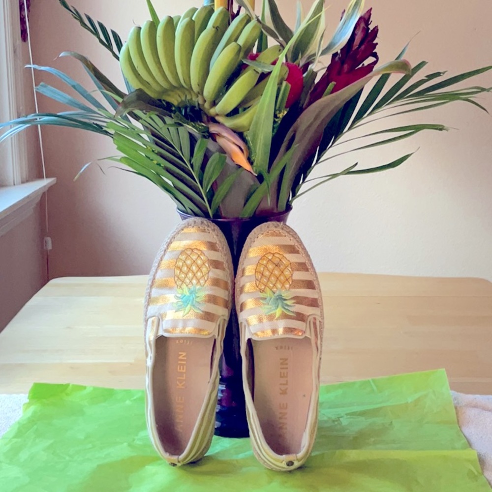 🍍ANNE KLEIN PINEAPPLE STRIPE SHOES 🍍